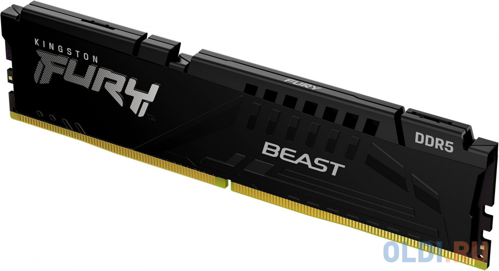 Память DDR5 16Gb 5200MHz Kingston KF552C40BB-16 Fury Beast RTL Gaming PC5-41600 CL40 DIMM 288-pin 1.25В single rank фото