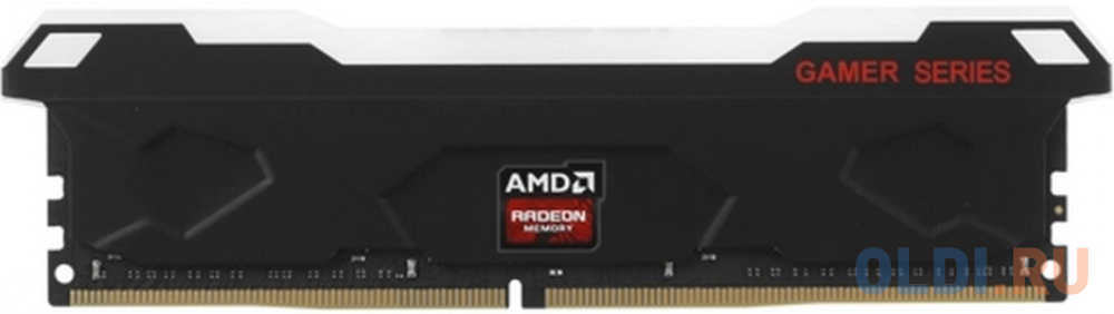 16GB AMD Radeon™ DDR4 3200 DIMM R9 Gamers Series Black RGB Gaming Memory R9S416G3206U2S-RGB Non-ECC, CL16, 1.35V, Heat Shield, RTL (183665)
