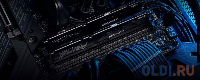 Оперативная память для компьютера Kingston Fury Beast DIMM 32Gb DDR5 5200MHz KF552C40BBK2-32 фото