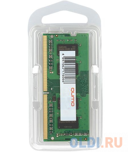 QUMO DDR4 SODIMM 32GB QUM4S-32G3200N22 PC4-25600, 3200MHz OEM/RTL