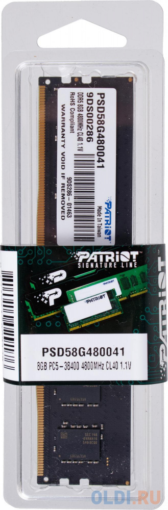 Модуль памяти DIMM 8GB DDR5-4800 PSD58G480041 PATRIOT Signature - фото 5