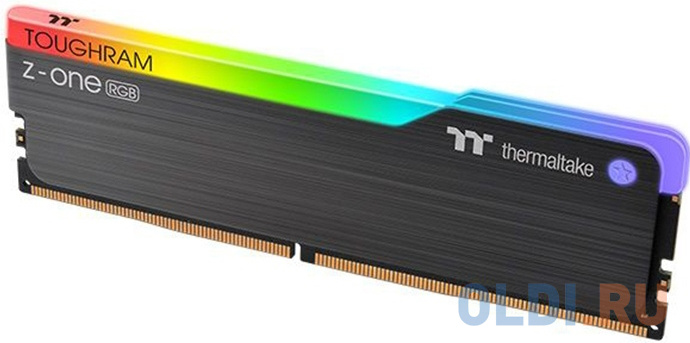 8GB Thermaltake DDR4 3600 DIMM TOUGHRAM Z-ONE RGB Black Gaming Memory R019D408GX1-3600C18S Non-ECC, CL18, 1.35V, Heat Shield, XMP 2.0, RTL (527750)