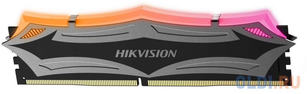 8GB Hikvision DDR4 3200 DIMM U100 RGB Gaming Memory [HKED4081CBA2D2ZA4/8G] CL16, 1.35V, XMP, Heat Shield, RTL (069737) 16gb thermaltake ddr4 4600 dimm toughram xg rgb gaming memory r016d408gx2 4600c19a non ecc cl18 1 5v heat shield xmp 2 0 kit 2x8gb rtl