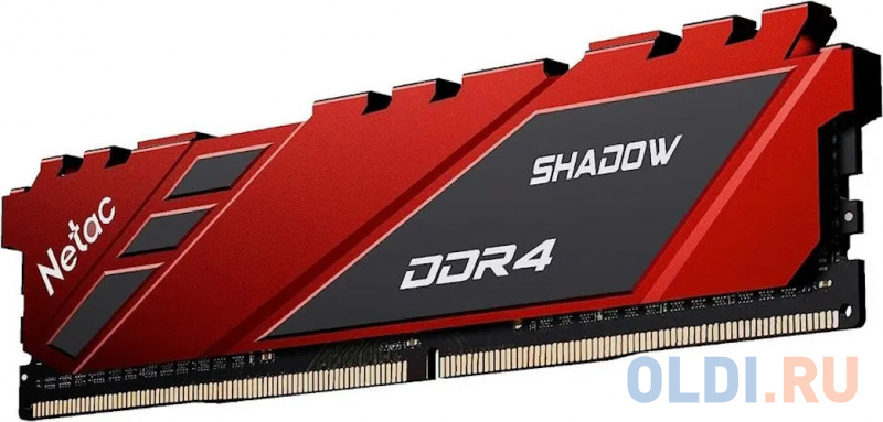 Модуль памяти DDR 4 DIMM 8Gb PC28800, 3600Mhz, Netac Shadow NTSDD4P36SP-08R C18 Red, с радиатором фото