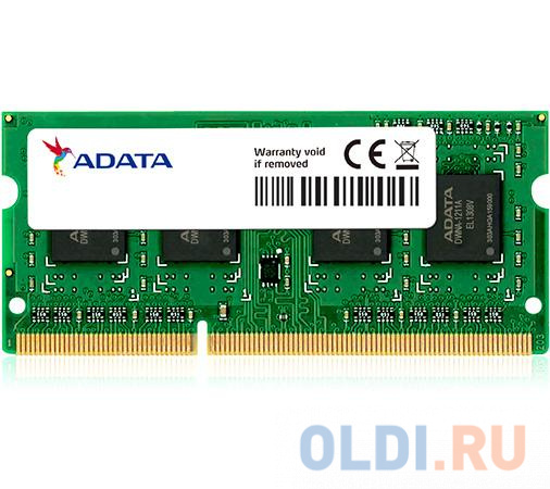 Память ADATA 8GB DDR3L SO DIMM 1600 512x8, Low voltage ADDS1600W8G11-S - фото 1