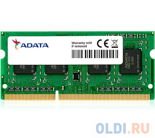 Память ADATA 8GB DDR3L SO DIMM 1600 512x8, Low voltage ADDS1600W8G11-S - фото 1