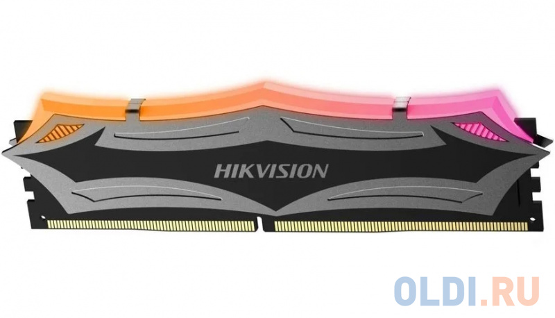 16GB Hikvision DDR4 3200 DIMM U100 RGB Gaming Memory [HKED4161DAA2D2ZA4/16G] CL16, 1.35V, XMP, Heat Shield, RTL (069713) фото