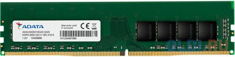 

Память DDR4 16Gb 3200MHz A-Data AD4U320016G22-RGN RTL PC4-25600 CL22 DIMM 288-pin 1.2В single rank