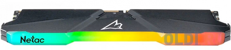 Модуль памяти DDR 4 DIMM 8Gb PC21300, 2666Mhz, Netac Shadow NTSRD4P26SP-08E, RGB, C19 Grey, с радиатором фото