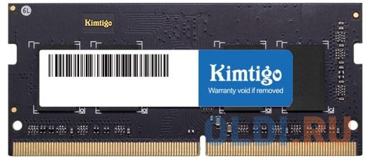 Память DDR4 8Gb 2666MHz Kimtigo KMKS8G8682666 RTL PC4-21300 CL19 SO-DIMM 260-pin 1.2В single rank память ddr4 8gb 3200mhz kimtigo kmku8g8683200wr rtl pc4 21300 cl19 dimm 288 pin 1 2в single rank