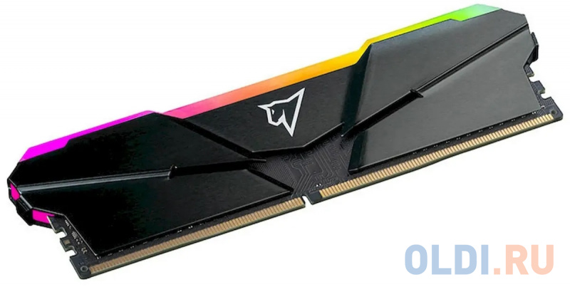 Модуль памяти DDR 4 DIMM 8Gb PC25600, 3200Mhz, Netac Shadow NTSRD4P32SP-08E, RGB, C16 Grey, с радиатором фото