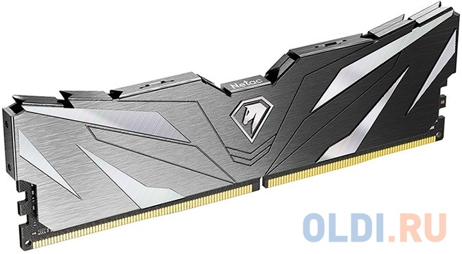 Модуль памяти DDR 4 DIMM 8Gb PC21300, 2666Mhz, Netac Shadow II NTSWD4P26SP-08K   C19 Grey, с радиатором фото