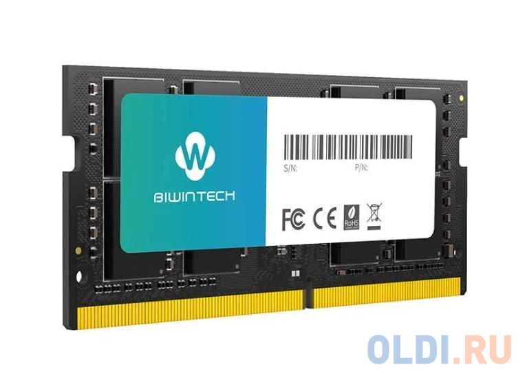 

Память SO-DIMM DDR 4 DIMM 32Gb PC21300, 2666Mhz, Biwintech (32GB 1R*8 PC4 2666 CL19 NB) B14ASBG72619R#A