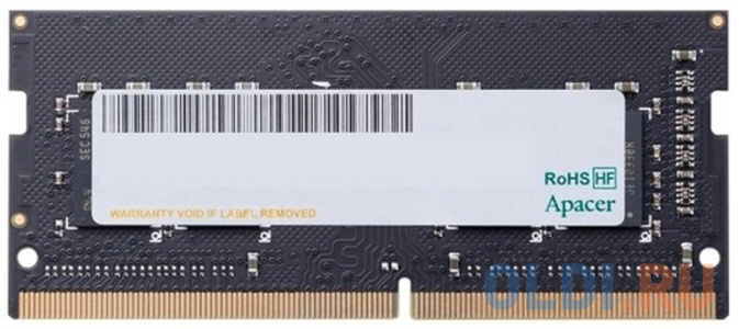 

16GB Apacer DDR4 2666 SO DIMM ES.16G2V.PRH Non-ECC, CL19, 1.2V, 2048x8, RTL (907036)