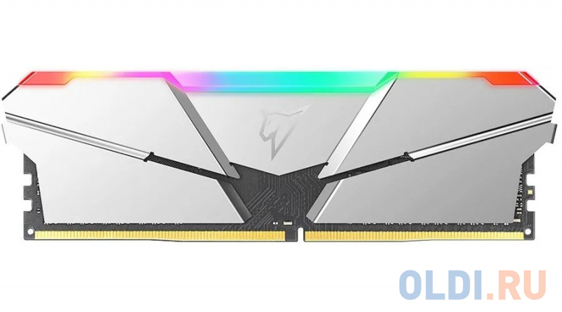 Модуль памяти DDR 4 DIMM 16Gb (8Gbx2) PC28800, 3600Mhz, Netac Shadow NTSRD4P36DP-16SC, RGB, CL18 Silver, 1.35V, с радиатором фото