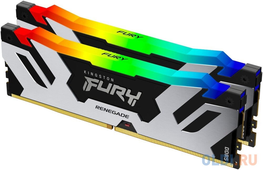 Оперативная память для компьютера Kingston Fury Renegade RGB DIMM 32Gb DDR5 6000 MHz KF560C32RSAK2-32 KF560C32RSAK2-32