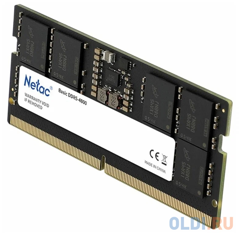 Оперативная память для ноутбука Netac Basic SO-DIMM 8Gb DDR5 4800 MHz NTBSD5N48SP-08 NTBSD5N48SP-08 фото