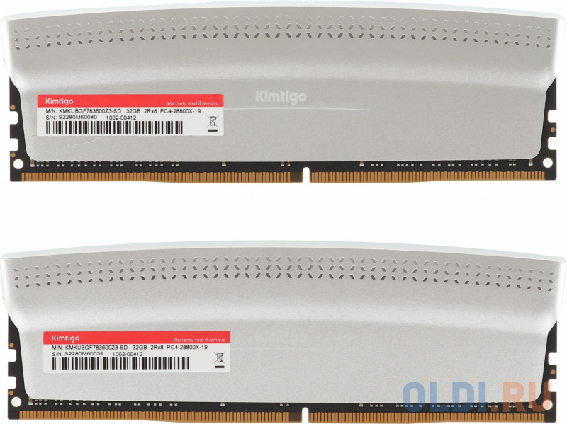 Оперативная память для компьютера Kimtigo KMKUBGF783600Z3-SD DIMM 64Gb DDR4 3600 MHz KMKUBGF783600Z3-SD фото