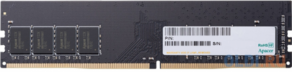 Оперативная память для компьютера Apacer AU16GGB32CSYBGH DIMM 16Gb DDR4 3200 MHz AU16GGB32CSYBGH оперативная память для ноутбука apacer as16ggb26cqybgh so dimm 16gb ddr4 2666mhz