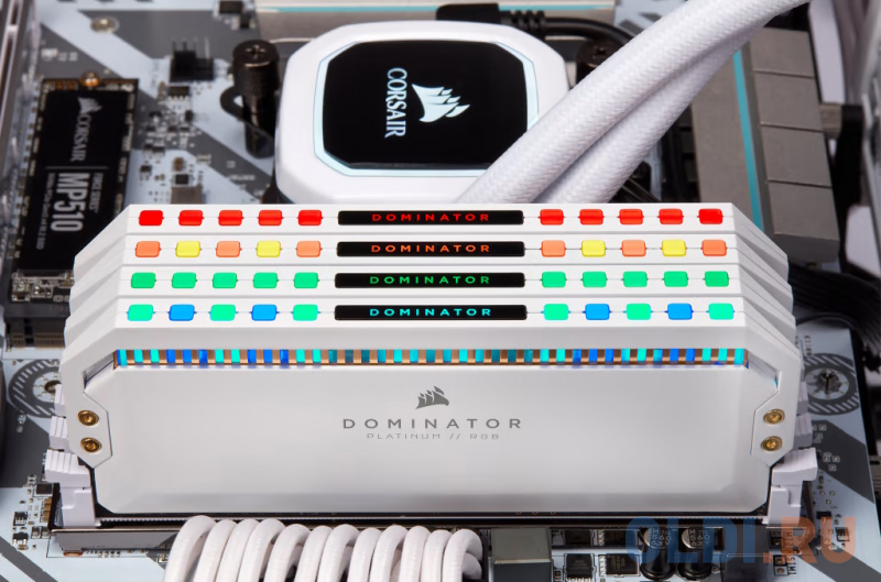 Corsair DDR5 32GB Kit (2x16Gb) 6200 MT/s CL36 CMT32GX5M2X6200C36W DOMINATOR PLATINUM RGB фото