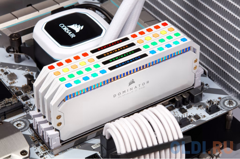 Corsair DDR5 32GB Kit (2x16Gb) 6200 MT/s CL36 CMT32GX5M2X6200C36W DOMINATOR PLATINUM RGB фото