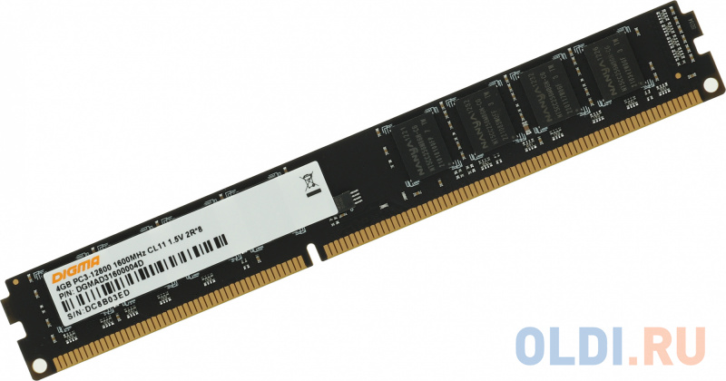 Память DDR3 4Gb 1600MHz Digma DGMAD31600004D RTL PC3-12800 CL11 DIMM 240-pin 1.5В dual rank фото