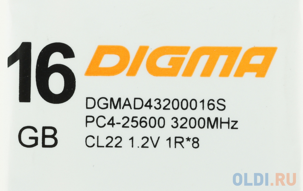 Память DDR4 16Gb 2666MHz Digma DGMAD42666016S RTL PC4-21300 CL19 DIMM 288-pin 1.2В single rank фото