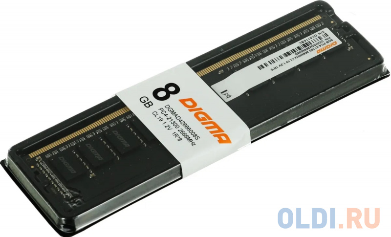 Память DDR4 8Gb 2666MHz Digma DGMAD42666008S RTL PC4-21300 CL19 DIMM 288-pin 1.2В single rank фото