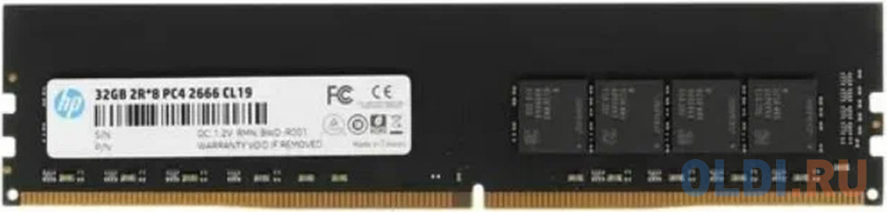 Память DDR 4 DIMM 32Gb PC21300, 2666Mhz, CL19,  HP V2 18X17AA#ABB