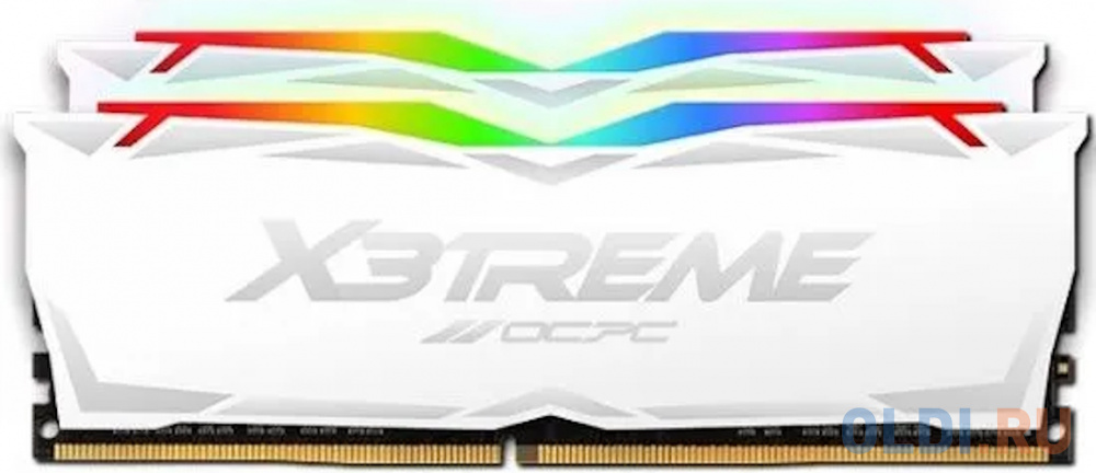 Оперативная память для компьютера OCPC X3 RGB DIMM 16Gb DDR4 3600 MHz MMX3A2K16GD436C18W оперативная память для компьютера ocpc xt ii dimm 16gb ddr4 3600 mhz mmx16gd436c18u
