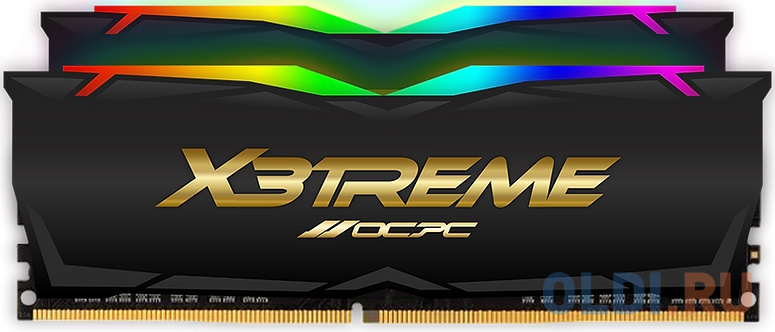 

Модуль памяти DDR 4 DIMM 32Gb (16Gbx2), 3600Mhz, OCPC X3 RGB MMX3A2K32GD436C18BL, RGB, CL18, BLACK LABEL