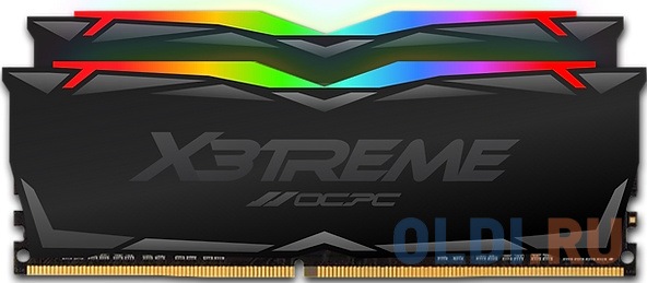 Оперативная память для компьютера OCPC X3 RGB BLACK DIMM 64Gb DDR4 3600 MHz MMX3A2K64GD436C18 MMX3A2K64GD436C18