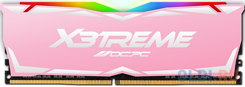 

Модуль памяти DDR 4 DIMM 8Gb, 3200Mhz, OCPC X3 RGB MMX3A8GD432C16PK, CL16, PINK