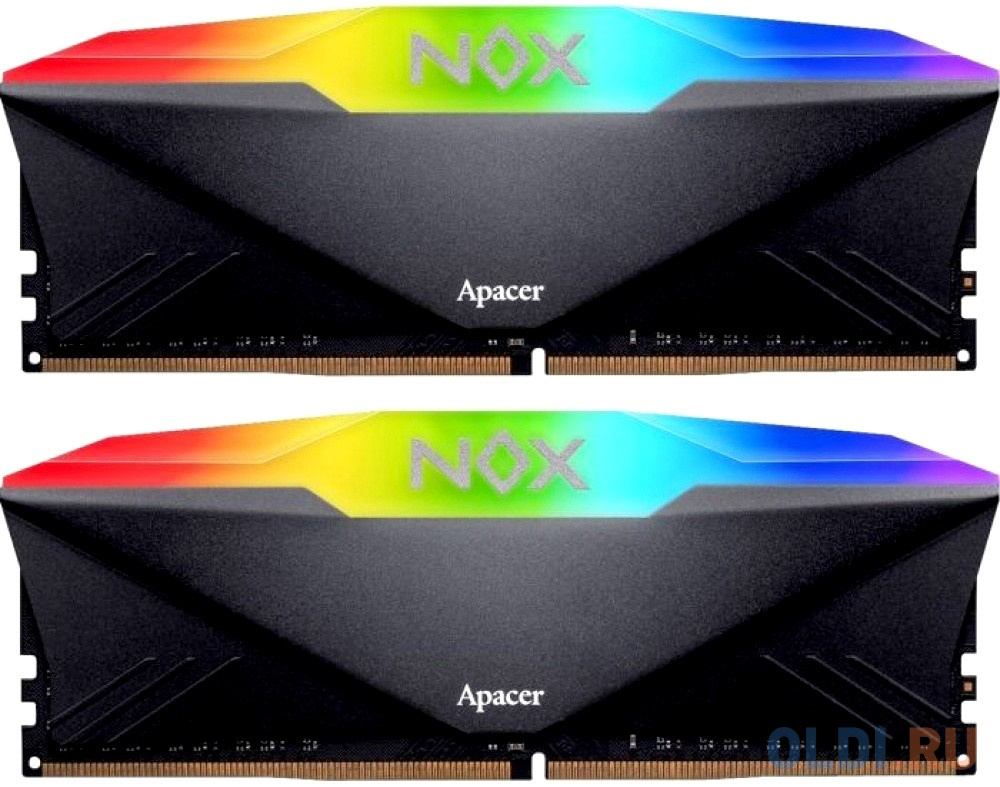 Оперативная память для компьютера Apacer NOX RGB DIMM 16Gb DDR4 3600 MHz AH4U16G36C25YNBAA-2 оперативная память для компьютера patriot pvb416g360c8k dimm 16gb ddr4 3600 mhz pvb416g360c8k