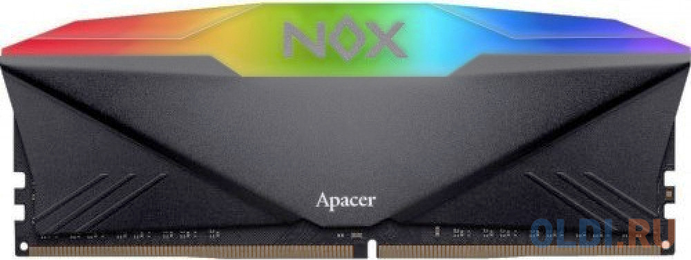 Оперативная память для компьютера Apacer NOX RGB DIMM 8Gb DDR4 3200 MHz AH4U08G32C28YNBAA-1 оперативная память для компьютера samsung m378 dimm 8gb ddr4 3200 mhz m378a1k43eb2 cwed0