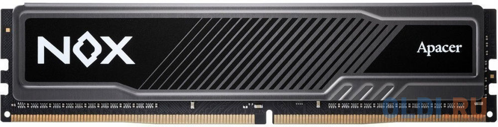 8GB Apacer DDR4 3200 DIMM NOX Black Gaming Memory AH4U08G32C28YMBAA-1 Non-ECC, CL16, 1.35V, Intel XMP 2.0, Heat Sink, RTL