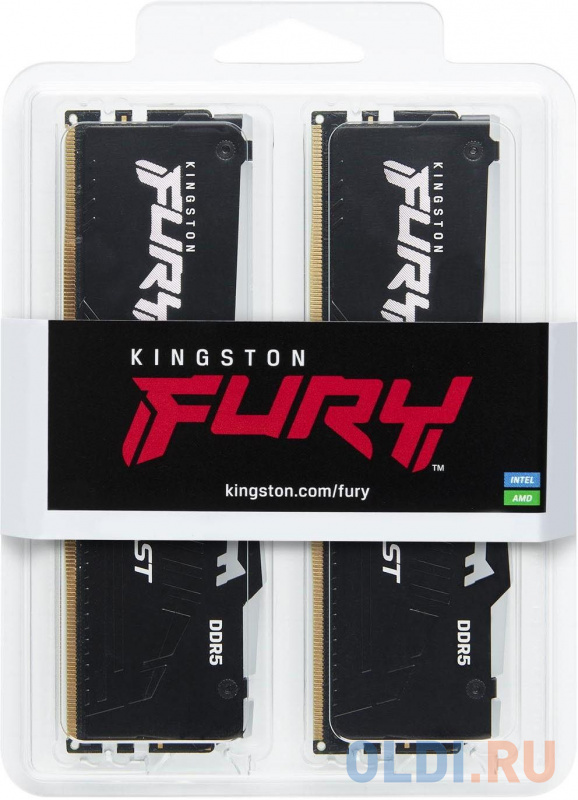 Оперативная память для компьютера Kingston FURY Beast RGB DIMM 32Gb DDR5 6000 MHz KF560C40BBAK2-32 KF560C40BBAK2-32 фото