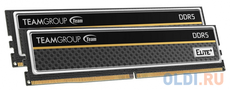 

Оперативная память для компьютера Team ELITE PLUS Black Gaming Memory DIMM 64Gb DDR5 4800 MHz TPBD564G4800HC40DC01 TPBD564G4800HC40DC01