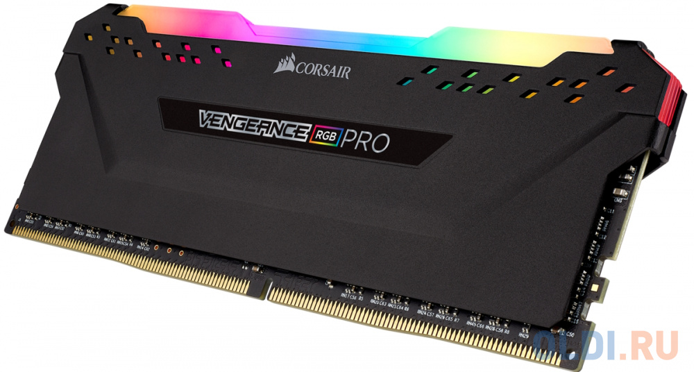 Память оперативная/ Corsair DDR4, 3600MHz 32GB 4x8GB DIMM, Unbuffered, 18-22-22-42, XMP 2.0, VENGEANCE RGB PRO Heatspreader, RGB LED, 1.35V фото