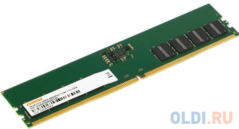 Память DDR5 16Gb 4800MHz Digma DGMAD54800016S RTL PC5-38400 CL40 DIMM 288-pin 1.1В single rank память ddr5 8gb 4800mhz kingmax km sd5 4800 8gs rtl pc5 38400 cl40 so dimm 260 pin 1 1в single rank ret