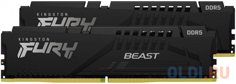 

Оперативная память для компьютера Kingston Fury Beast DIMM 16Gb DDR5 5600 MHz KF556C36BBEK2-16