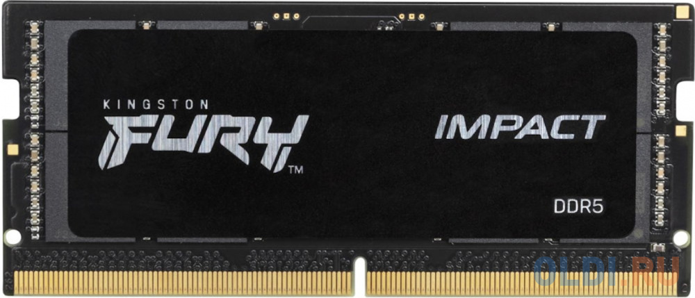 Оперативная память для ноутбука Kingston FURY Impact SO-DIMM 32Gb DDR5 4800 MHz KF548S38IB-32 оперативная память для ноутбука kingston fury impact so dimm 16gb ddr5 4800 mhz kf548s38ib 16