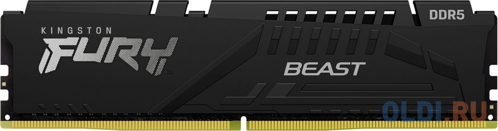 Оперативная память для компьютера Kingston Fury Beast DIMM 32Gb DDR5 5600 MHz KF556C36BBE-32 модуль памяти dimm 32gb ddr5 5600 ad5s560032g s adata