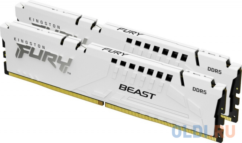 

Модуль памяти DDR 5 DIMM 32Gb PC48000, 6000Mhz, Kingston FURY Beast White XMP CL40 (Kit of 2) (KF560C40BWK2-32) (retail)