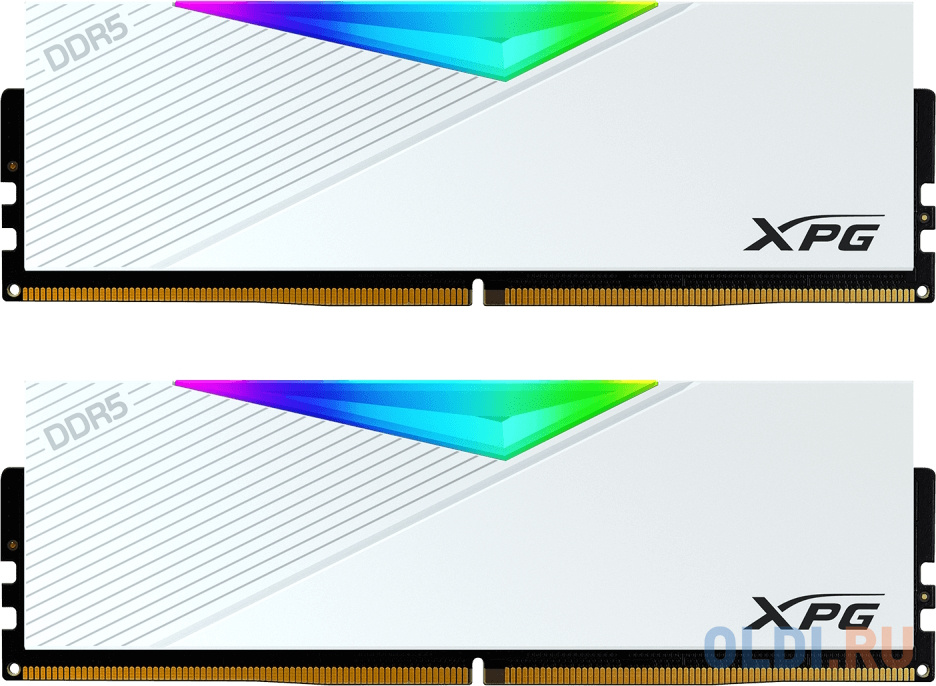 Оперативная память для компьютера A-Data XPG Lancer RGB DIMM 32Gb DDR5 6400 MHz AX5U6400C3216G-DCLARWH