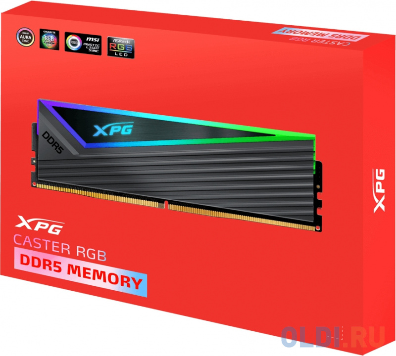 Оперативная память для компьютера A-Data XPG CASTER RGB DIMM 32Gb DDR5 6000 MHz AX5U6000C3016G-DCCARGY фото