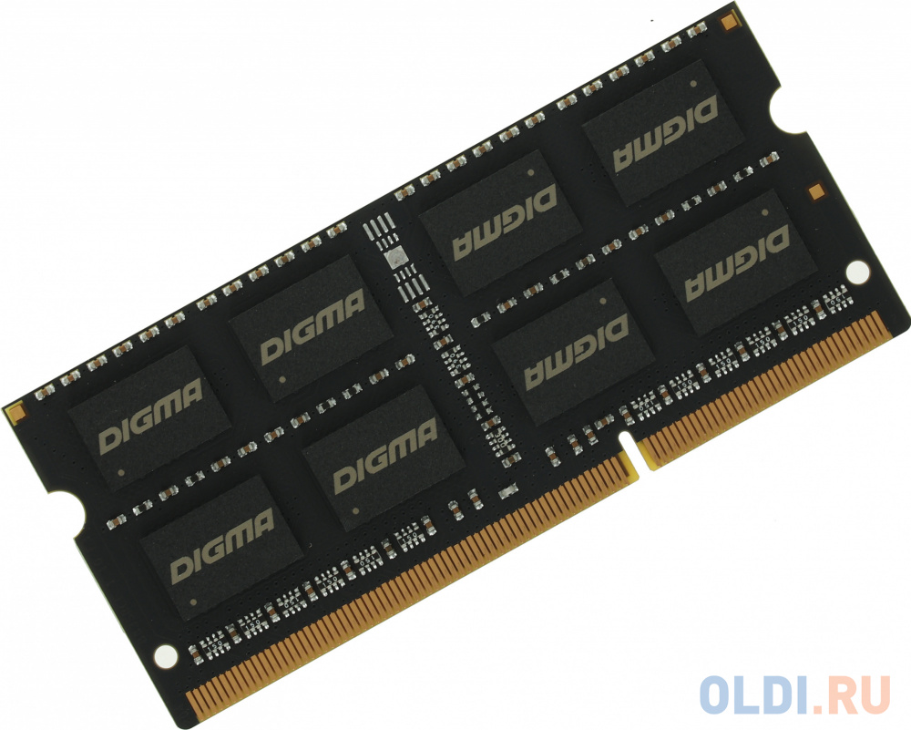 Оперативная память для ноутбука Digma DGMAS31600008D SO-DIMM 8Gb DDR3L 1600 MHz DGMAS31600008D оперативная память для ноутбука patriot psd38g1600l2s so dimm 8gb ddr3l 1600 mhz psd38g1600l2s