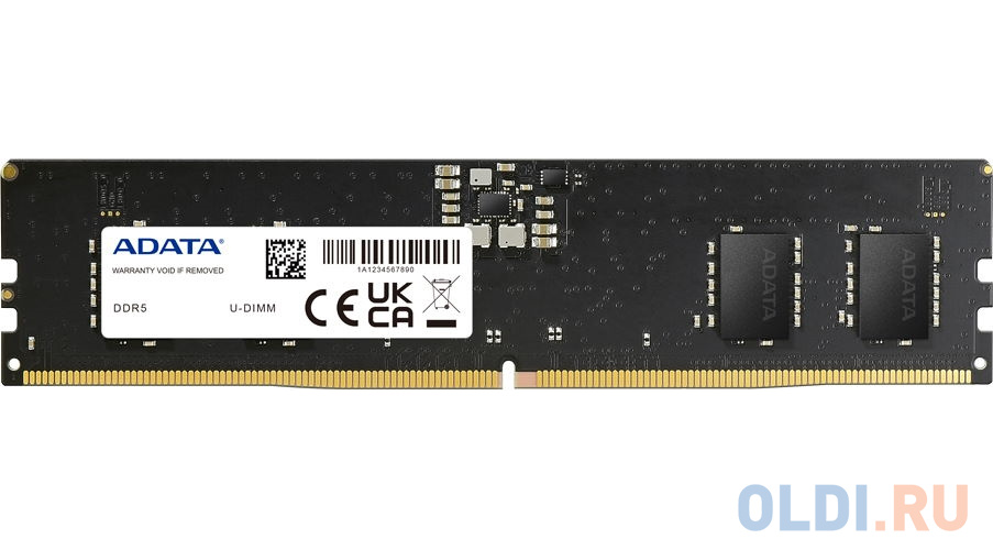 Оперативная память для компьютера A-Data AD5U560016G-S UDIMM 16Gb DDR5 5600 MHz AD5U560016G-S crucial 16gb ddr5 4800 udimm cl40 16gbit