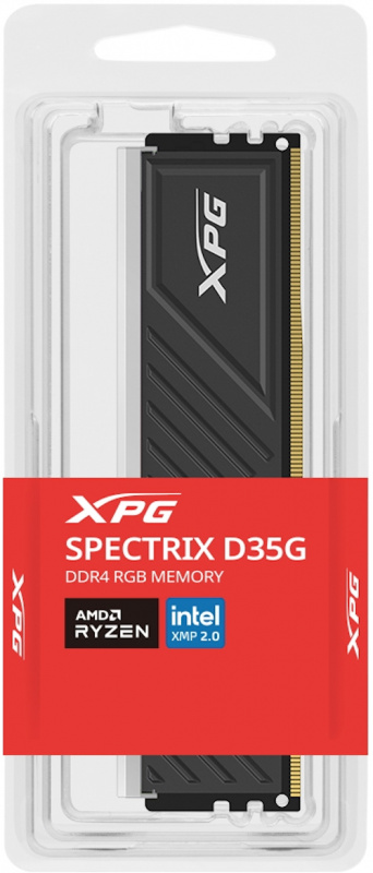 32GB ADATA DDR4 3200 U-DIMM XPG SPECTRIX D35G RGB Gaming Memory AX4U320032G16A-SBKD35G black фото