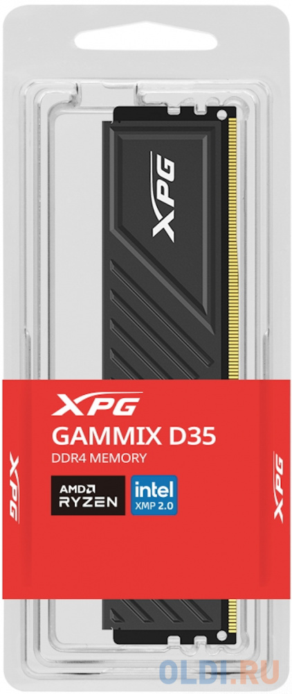 8GB ADATA DDR4 3600 U-DIMM XPG Gammix D35 RGB Gaming Memory AX4U36008G18I-SBKD35 X8, CL 18-22-22, black фото